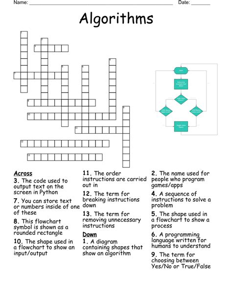 first algorithm based dating site crossword